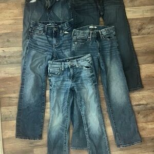 Lot of Blue Denim Jeans, Boys Size 10